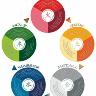 [PM-159] Die Fünf Wandlungsphasen Schaubild DIN A2