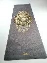 Umweltfreundliche Yogamatte Vulkan Anthrazit Grau Gold 3mm Niidra