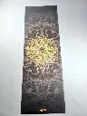 Umweltfreundliche Yogamatte Pfau Gold Blau Anthrazit 3mm Niidra