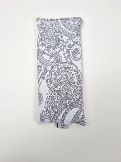 [PM-136] Bio Lavendel Augenkissen Weiss/Grau